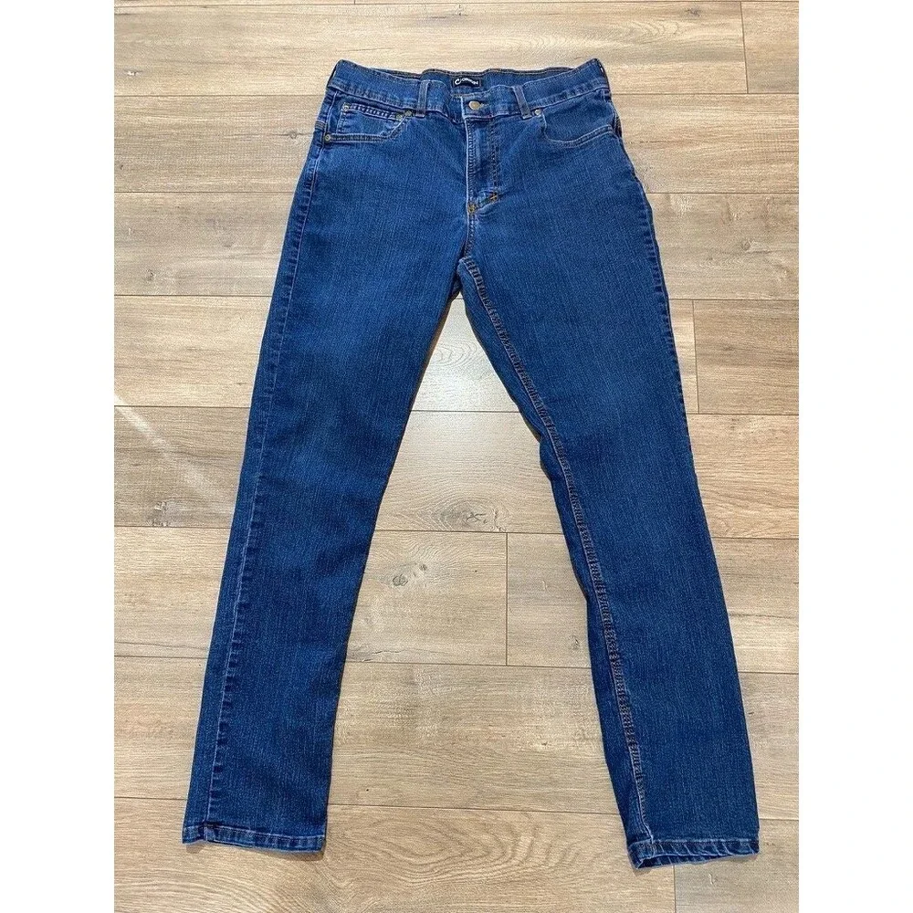 Origin Delta68 Mens 32X32 Tapered Relaxed Dark Stretch Jeans USA Made - Picture 1 of 12